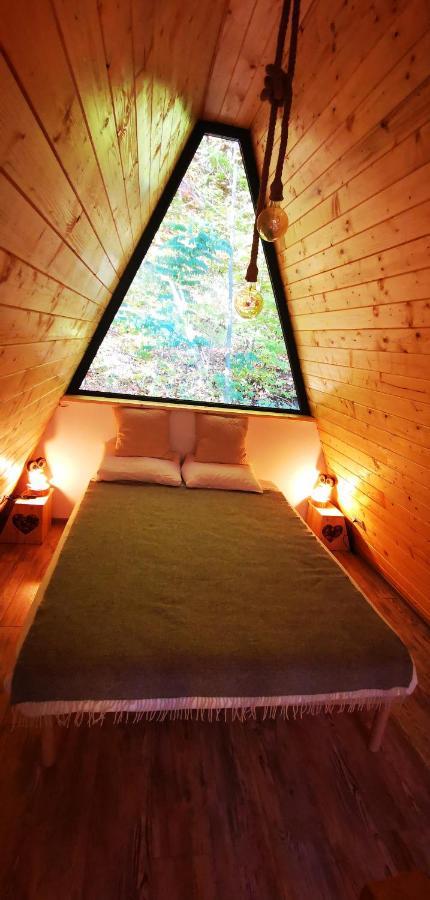 Casa - Cabana Tip A Frame, Cerna, Vaideeni, Valcea Cerna  エクステリア 写真
